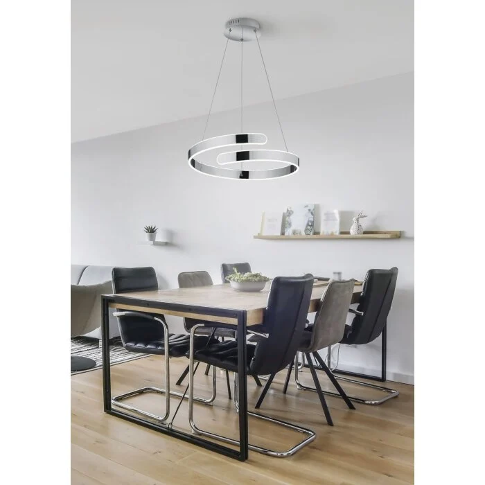 Reality Parma Lámpara Colgante LED Cromo, 1 luz