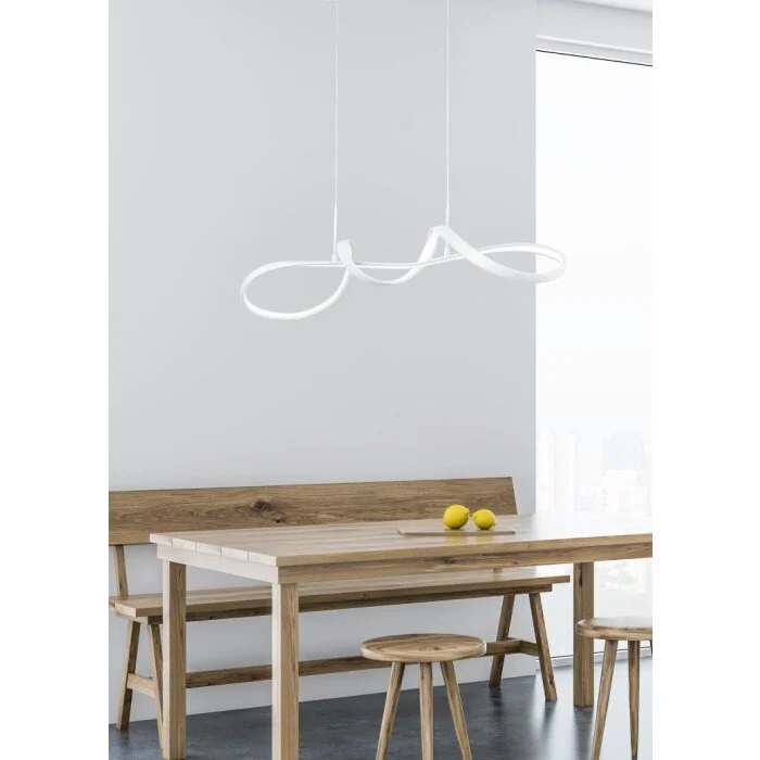 Reality Perugia Lámpara Colgante LED Blanca, 1 luz