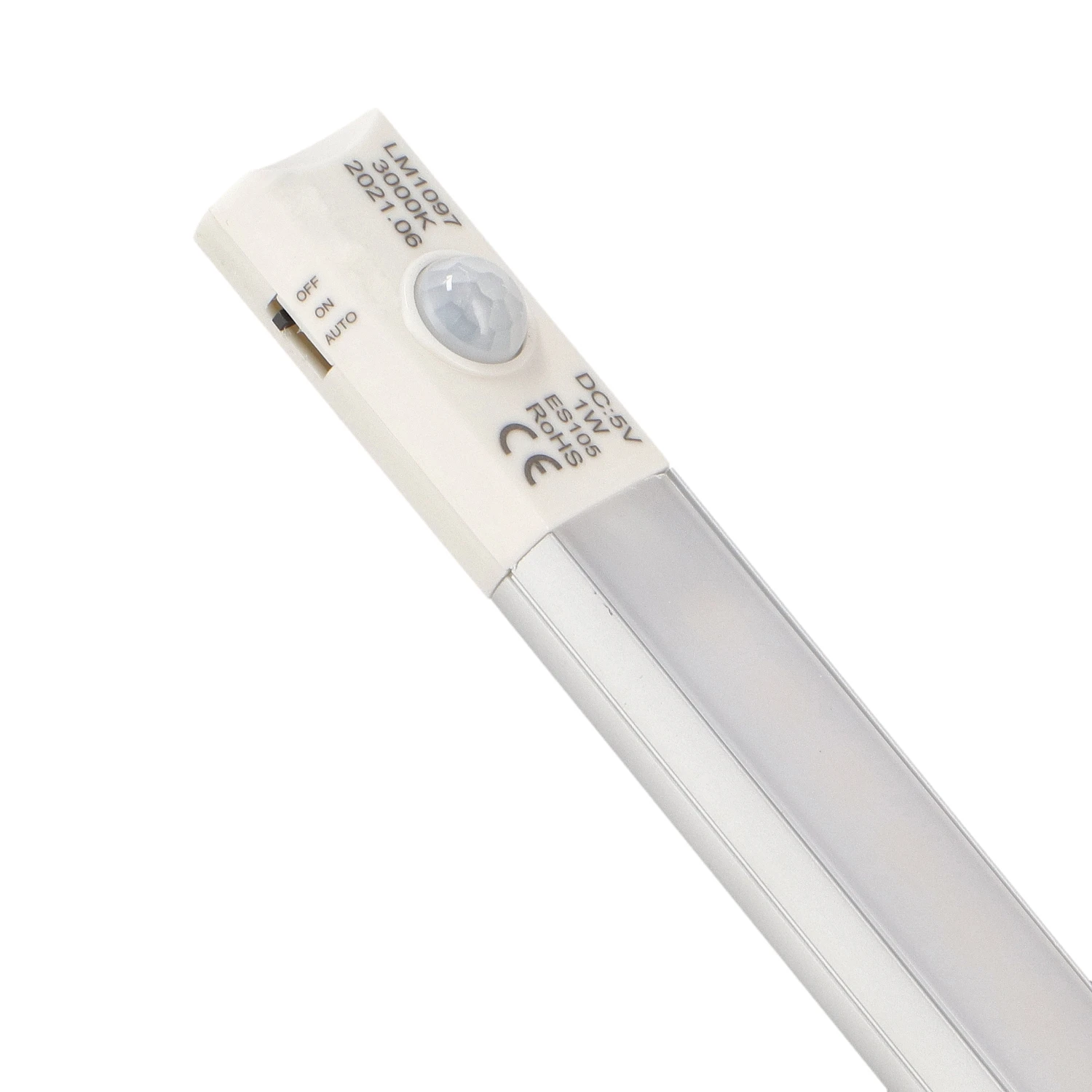 Regleta para Armarios LED 1W Chip Osram 375 mm con Detector de Movimiento PIR