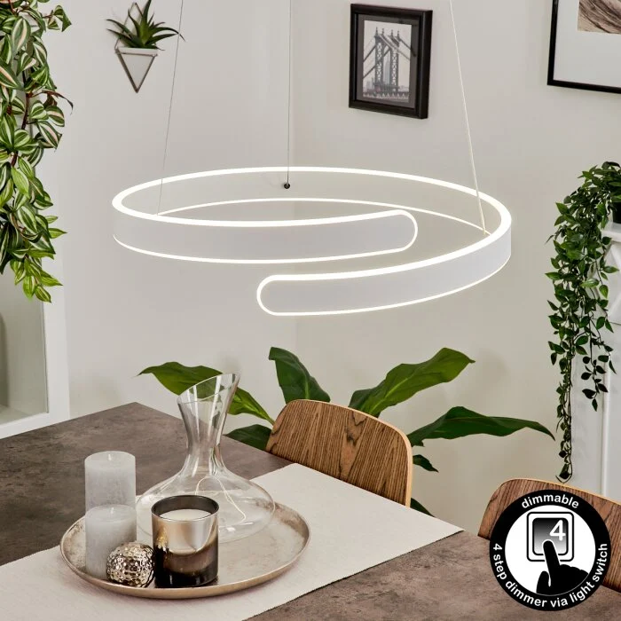 Rosemond Lámpara Colgante LED Blanca, 1 luz