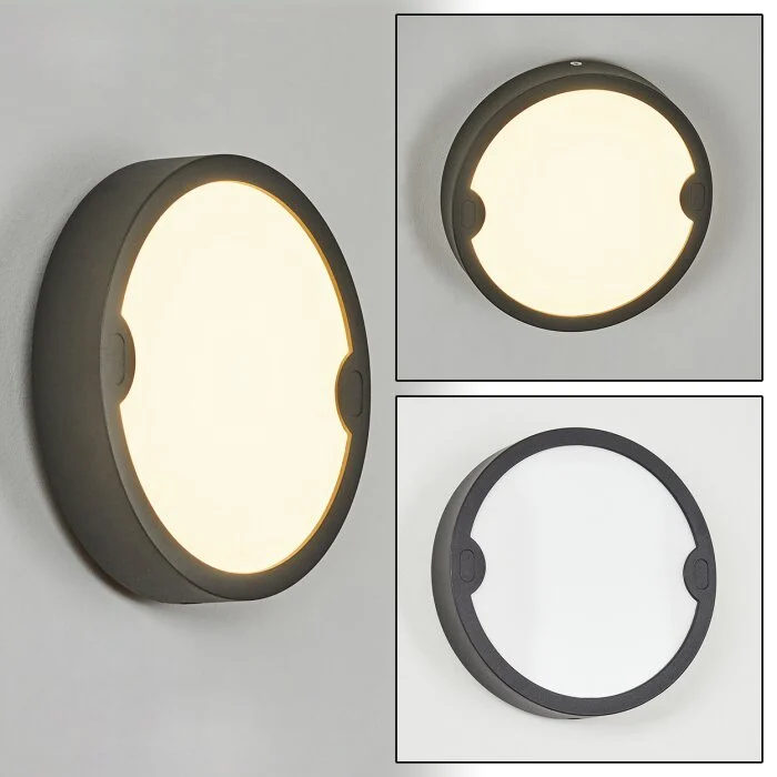 Ruosina Aplique para exterior LED Antracita, 1 luz