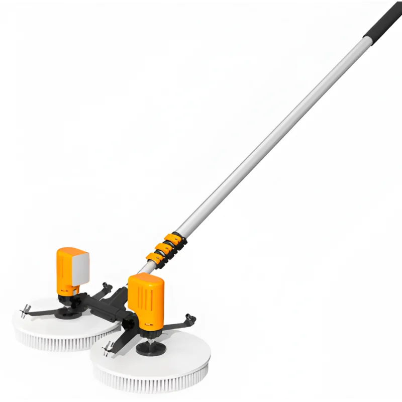 Cepillo Eléctrico de Limpieza Con Doble Cabeza y Barra Extensible de 3,5 M (Sin Batería)