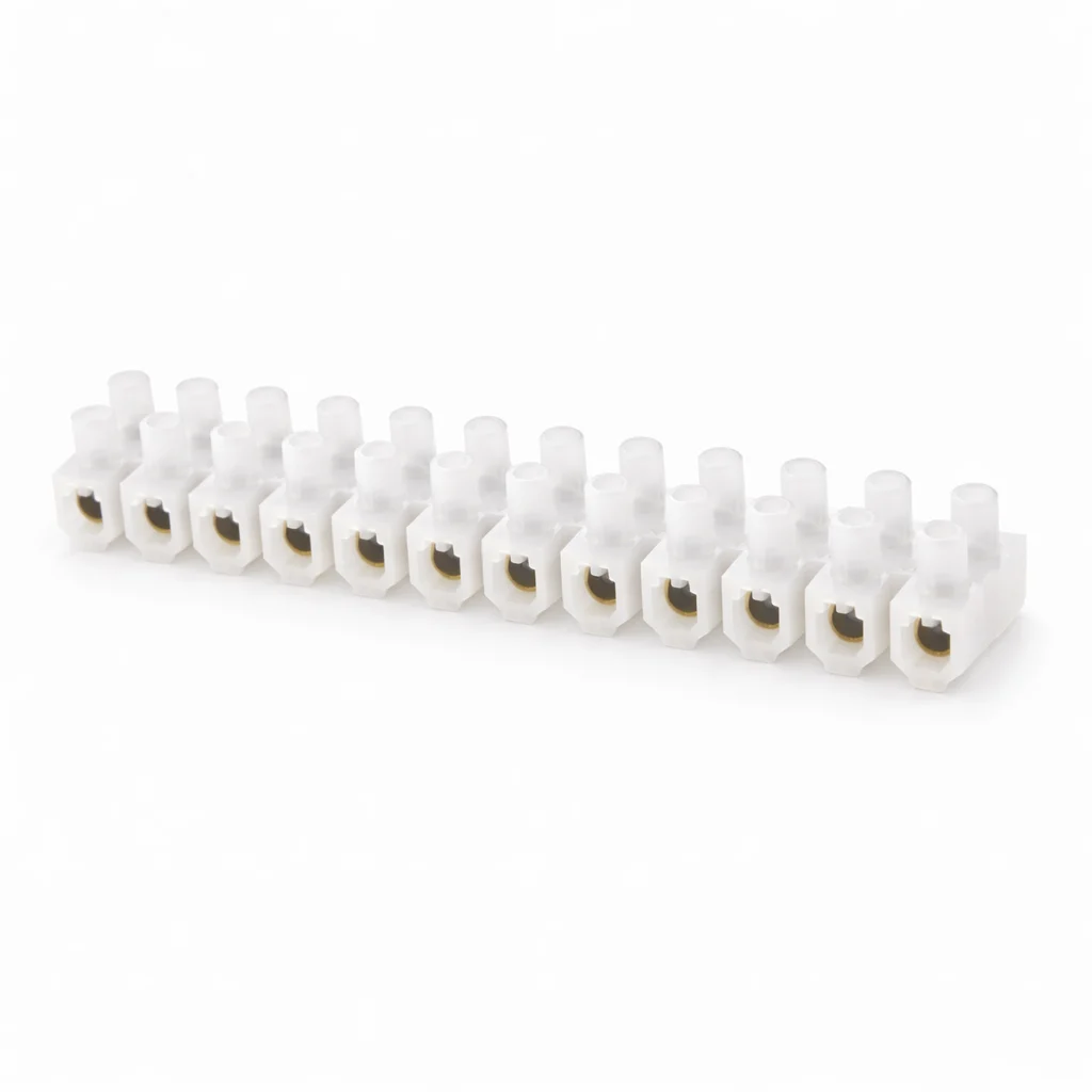 Regleta de Conexiones o Clemas Blanca de 12 Polos hasta Cable de 25 mm2