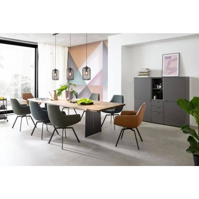 SCHÖNER WOHNEN-Kollektion Cage Lámpara Colgante Negro, 3 luces