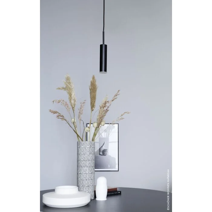 SCHÖNER WOHNEN-Kollektion STINA Lámpara Colgante LED Negro, 1 luz