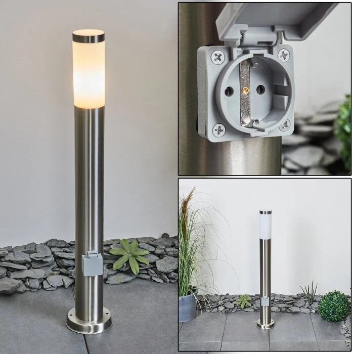 Sessa Poste de Jardín Níquel-mate, 1 luz