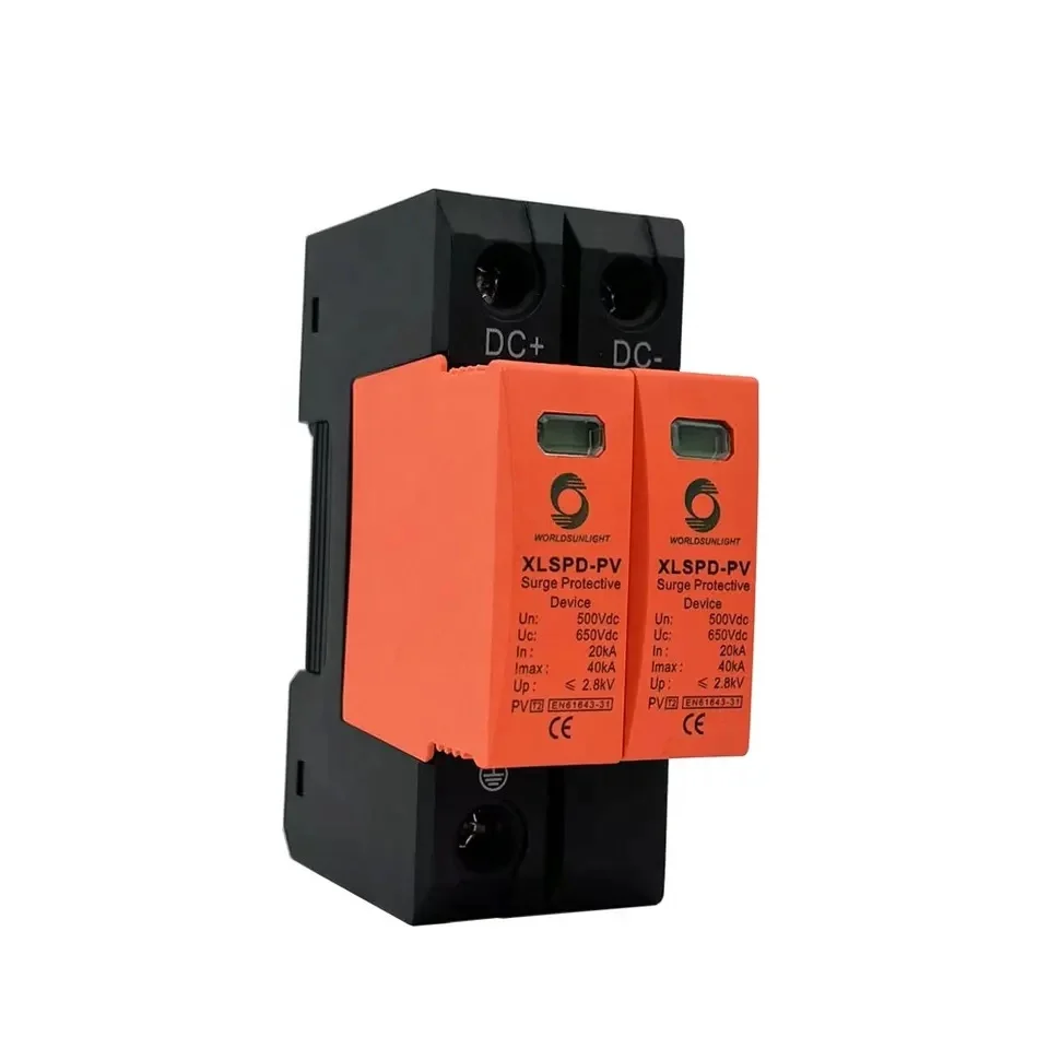 Protector Sobretensiones DC 2P 500V 20KA-40KA