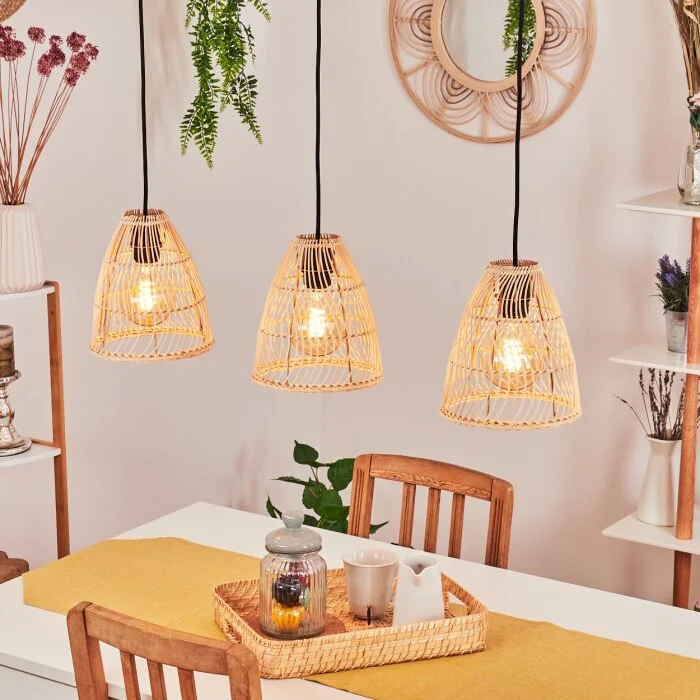 Sooul Lámpara Colgante Negro, 3 luces