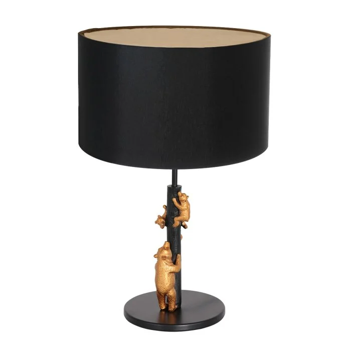 Steinhauer Animaux Lámpara de mesa dorado, Negro, 1 luz