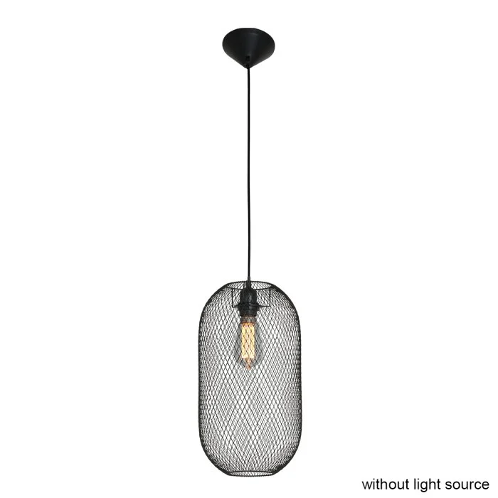 Steinhauer Bodine Lámpara Colgante Negro, 1 luz
