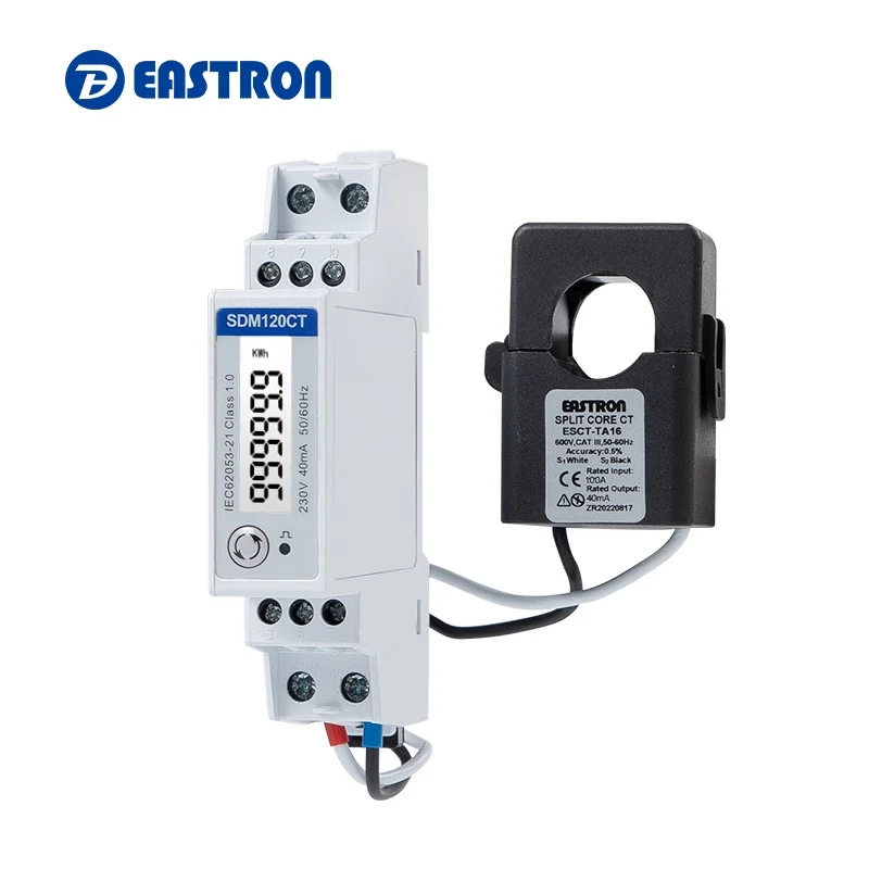 Vatímetro Monofásico Sdm120 Ct-M 40Ma (Incluye 1 Toroidal 40Ma)