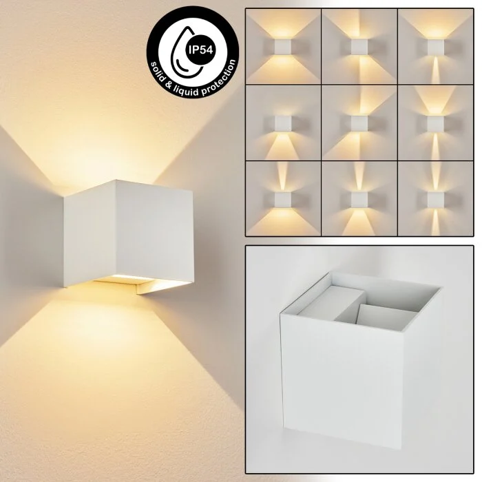 Tamarin Aplique para exterior LED Blanca, 2 luces