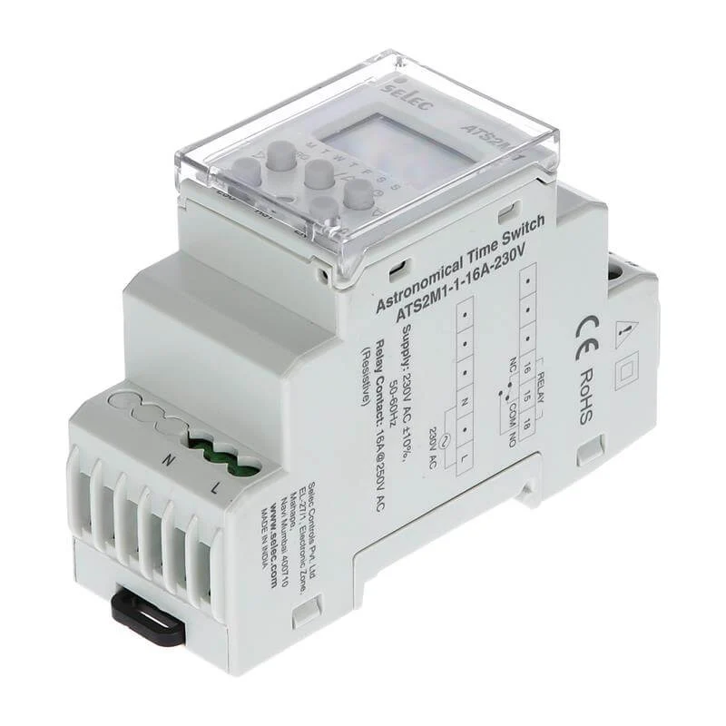 Interruptor Temporizador Digital Horario Astronómico 1NAC 16A 230V-CE