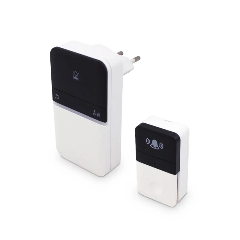 Timbre Inalámbrico Wireless Kinet IP44 de Larga Distancia 100M (Emisor + Receptor)  (16 Melodías)