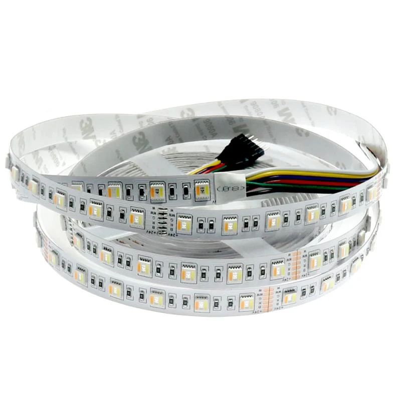 Tira LED 75W 24v DC SMD2835 60 LED/m 15W/m IP65 RGB+CCT (5 metros)