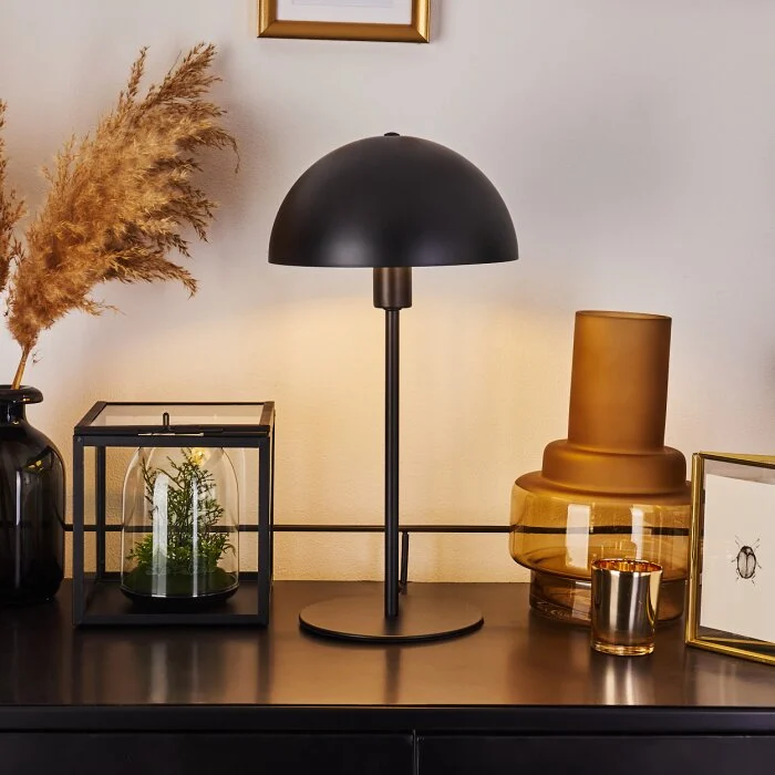 Tom Kings Lámpara de mesa Negro, Blanca, 1 luz