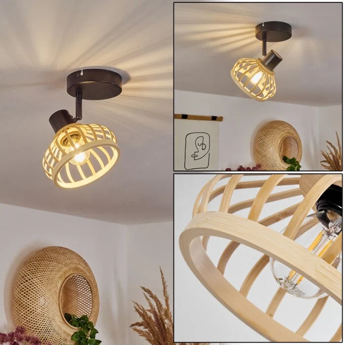 Totui Lámpara de Techo Negro, 1 luz