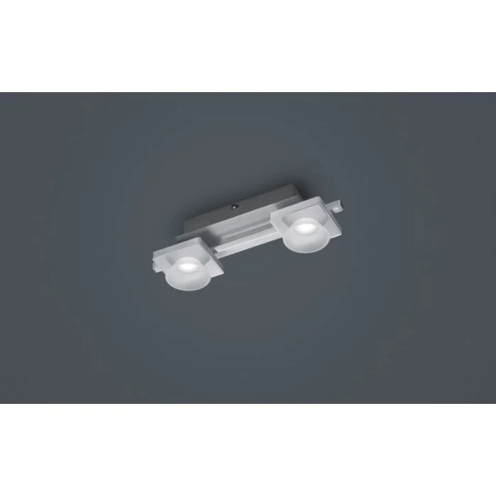 Trio 8265 Lámpara de Techo LED Aluminio, 2 luces