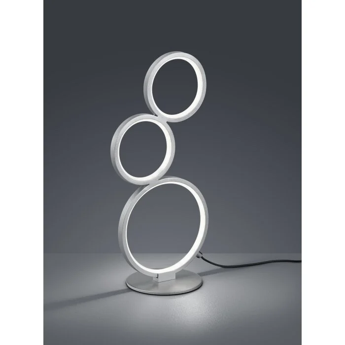 Trio-Leuchten Rondo Lámpara de mesa LED Plata, 1 luz