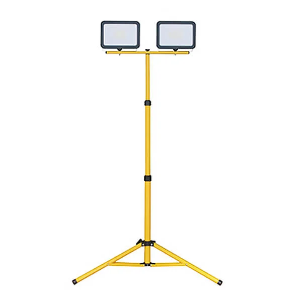 Trípode Telescópico Regulable para 2 Focos Proyectores IP44 155cm