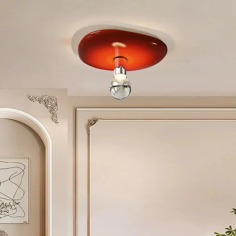 Plafones led empotrables diseño irregular de círculo con bombilla simple