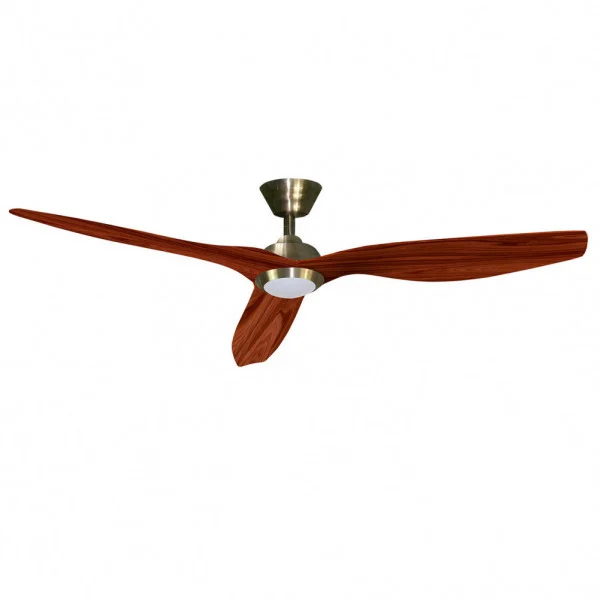 Ventilador de Techo LED  18W Cerezo / Cuero  Motor DC Verano e Invierno 3000+4000+6000 con Mando a Distancia