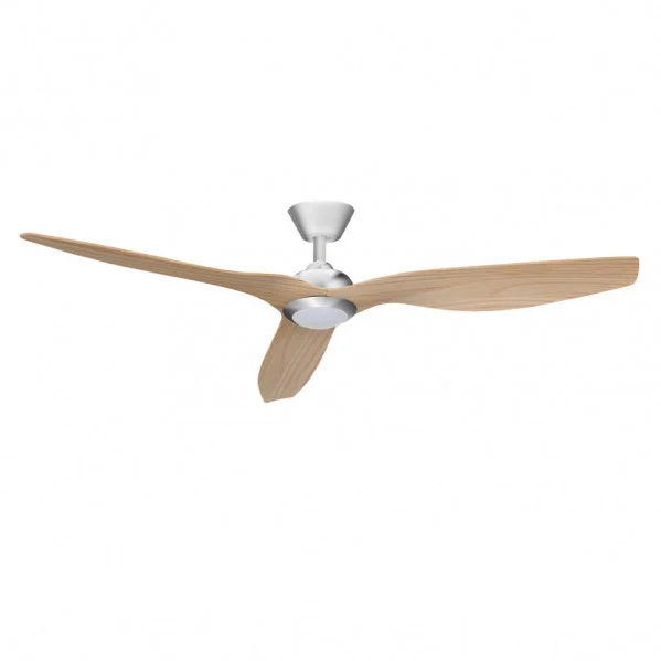 Ventilador de Techo LED  18W Níquel / Haya  Motor DC Verano e Invierno 3000+4000+6000 con Mando a Distancia