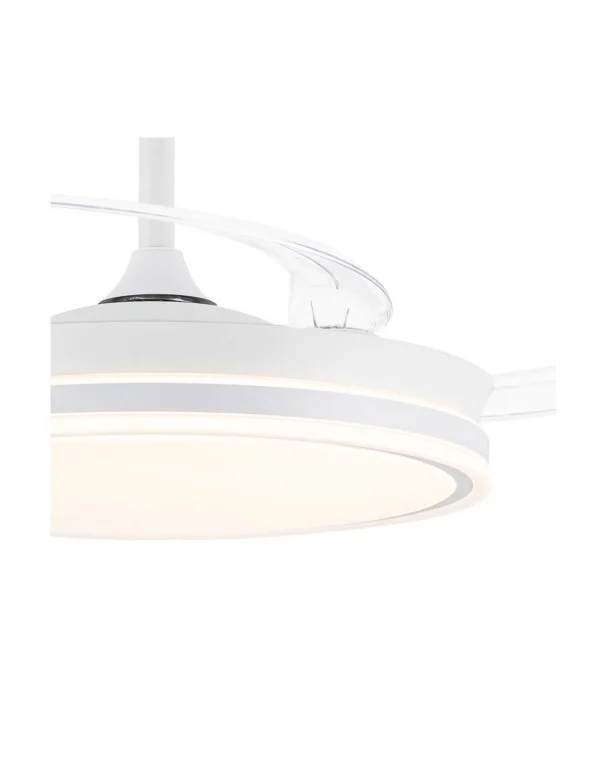 Ventilador Blanco 106cm luz Regulable