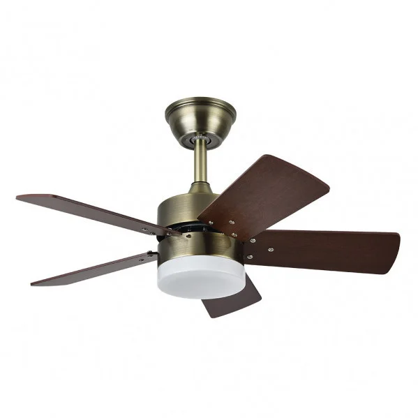 Ventilador de Techo LED  36W Cuero / Cerezo – Nogal  Motor DC Verano e Invierno 3000+4000+6000 con Mando a Distancia  y Palas Reversibles