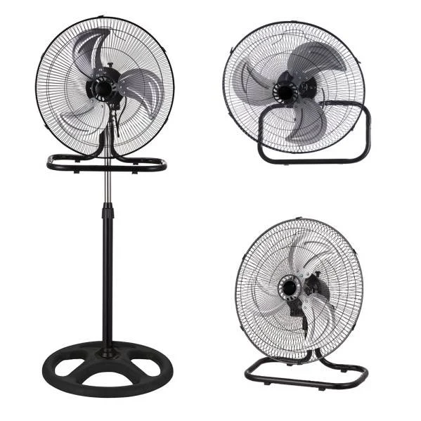 Ventilador de Pie 3 en 1 Negro 70W Metal/Aluminio/Policarbonato Motor AC