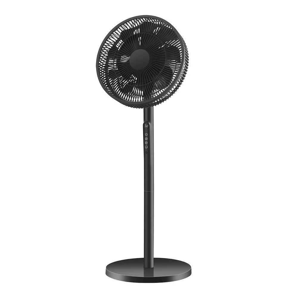 Ventilador de Pie 60W Negro Metal / ABS / Policarbonato Motor AC Temporizador Mando a Distancia