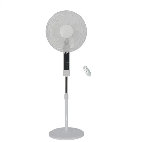 Ventilador de Pie Blanco 45W Metal / Policarbonato Motor AC con Temporizador y Mando a distancia incluido