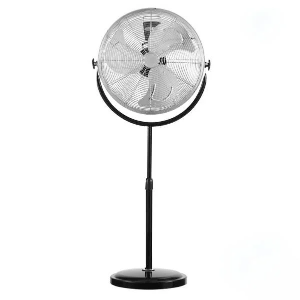 Ventilador de Pie Negro 120W Metal/Aluminio/Policarbonato Motor AC