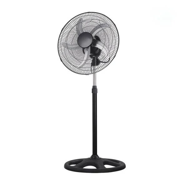 Ventilador de Pie Negro / Plata 75W Metal/Aluminio/Policarbonato Motor AC