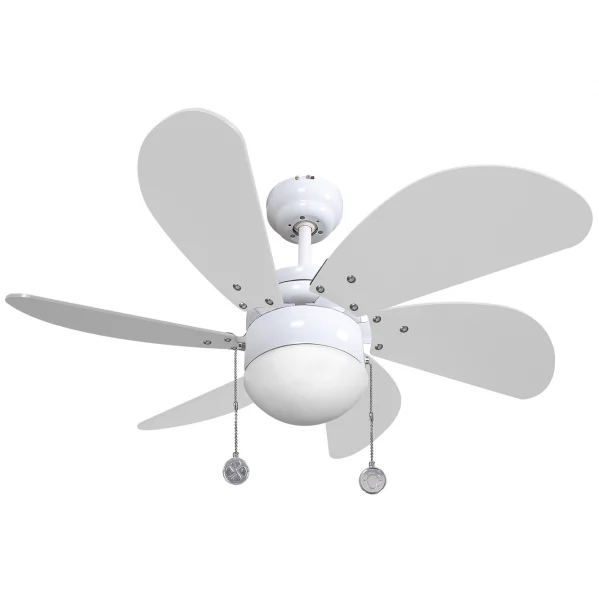 Ventilador de Techo Delfín Blanco 1XE27 AC Verano / Invierno