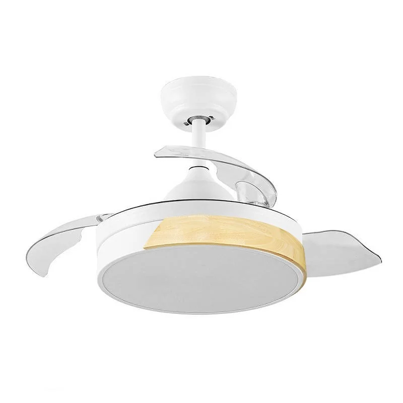 Reacondicionado – Ventilador de Techo LED Messe Madera 72W Blanco DC Ultra Silencioso con Mando a Distancia y Palas Retráctiles Verano / Invierno