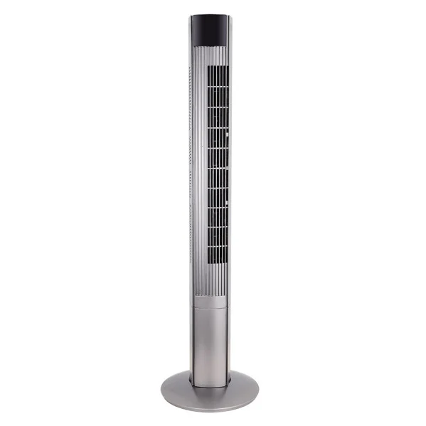 Ventilador de Pie Plata 50W Metal/ABS Motor AC con  y Mando a Distancia incluido