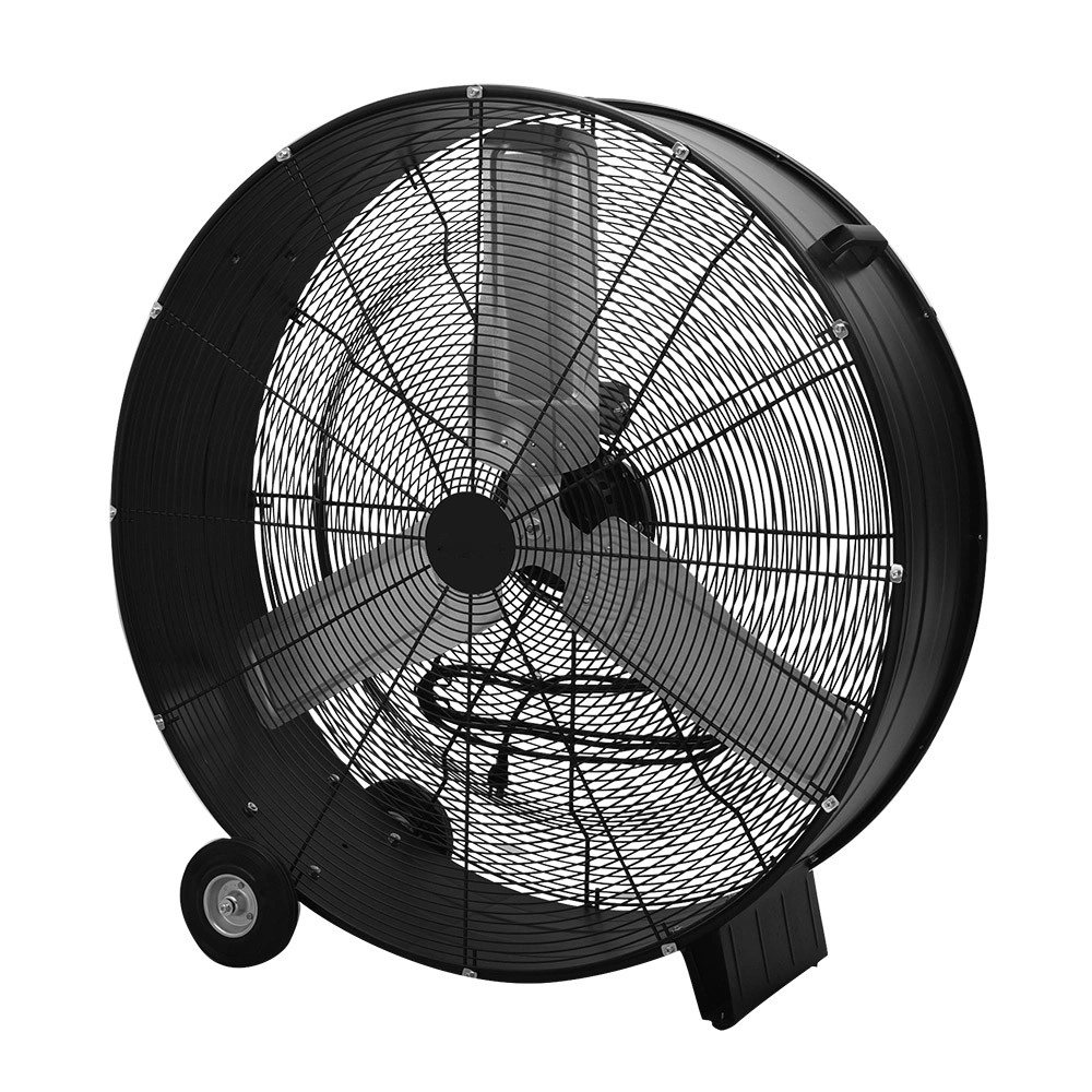 Ventilador Industrial Negro   Metal / Aluminio Motor AC