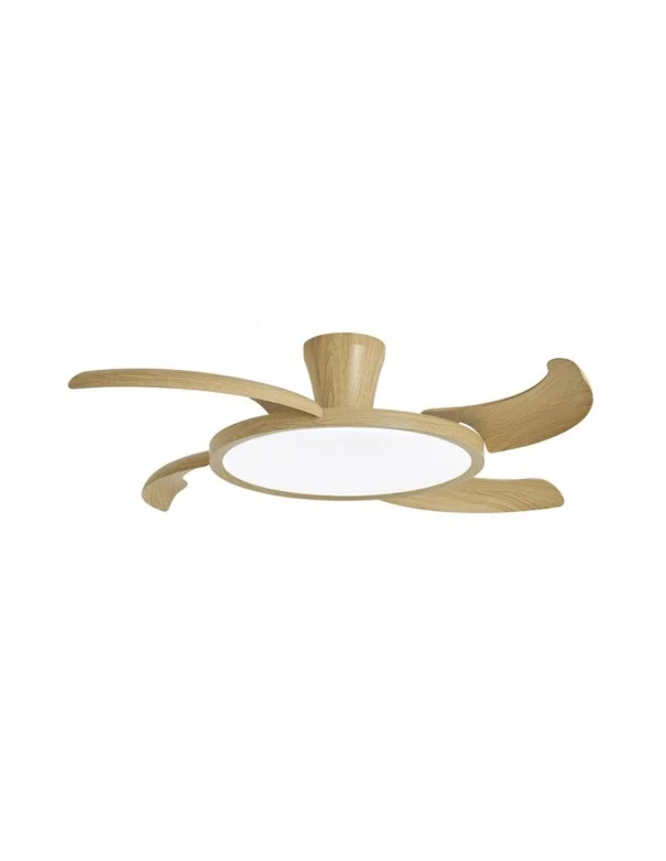Ventilador Led Retráctil Madera