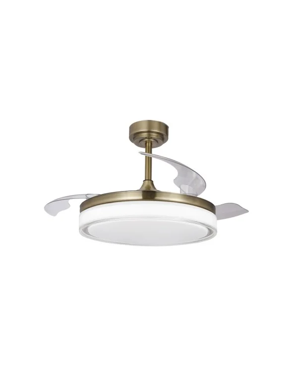 Ventilador Led Tricolor Regulable Cuero