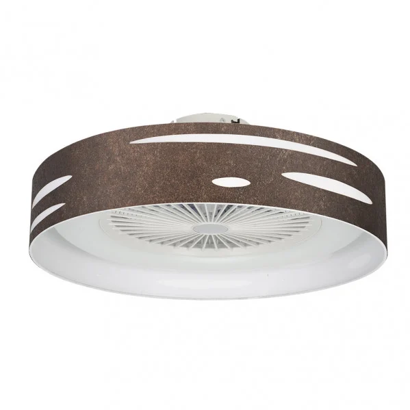 Ventilador de Techo LED  72W Blanco/Oxido  Motor AC Verano 3000+4000+6000 con Mando a Distancia