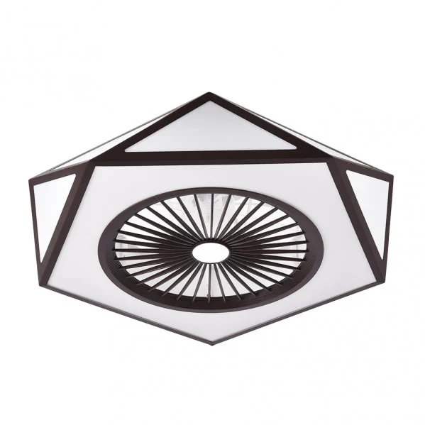 Ventilador de Techo LED  80W Marrón  Motor AC Verano 3000+4000+6000 con Mando a Distancia