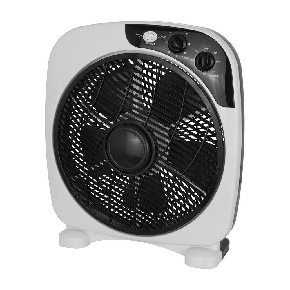 Ventilador de Pie Blanco / Negro 45W Policarbonato Motor AC