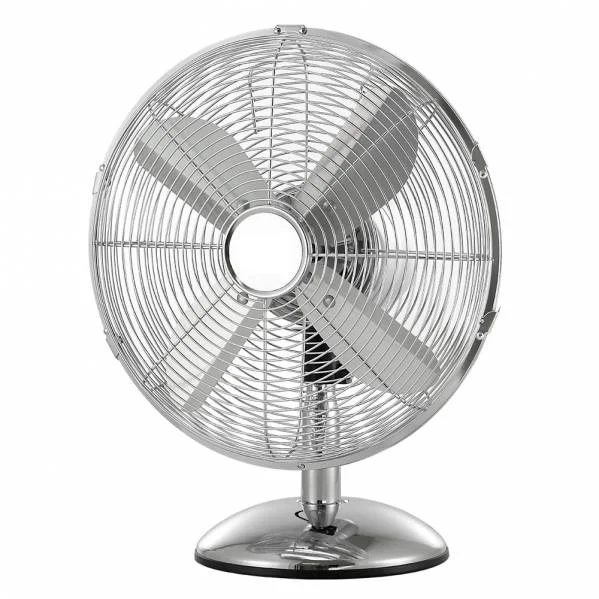 Ventilador de Mesa Cromo 50W Metal Motor AC