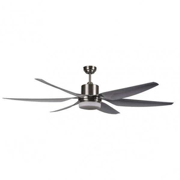 Ventilador de Techo LED  18W Níquel / Plata  Motor DC Verano e Invierno 4000K con Mando a Distancia