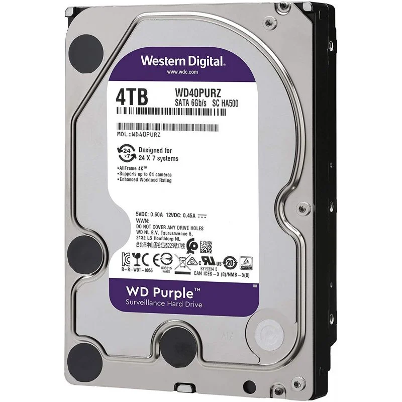 Disco Duro Western Digital WD Purple 4TB